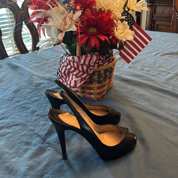 Vintage Christian Louboutin Black Stiletto Heels - Picture 1 of 13